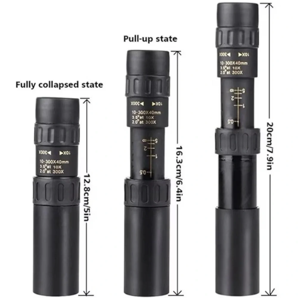 BRAND NEW Telescope 10-300X40Monocular Mobile Adjustable Telescope Camera Scope